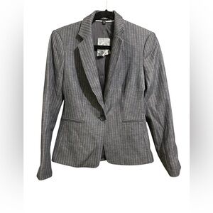 NWT Express Design Studio Gray Pinstripe Women's Blazer, Size 2